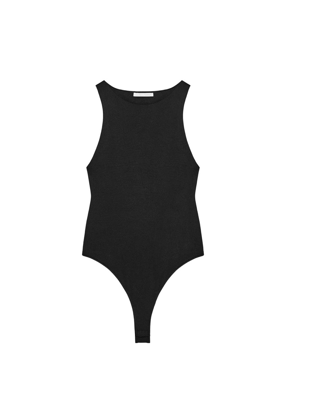 Zara Black halter High-Neck Bodysuit